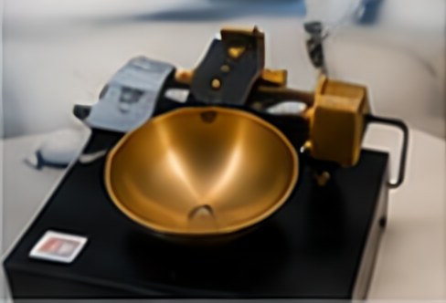 Casagrande liquid limit device with a brass cup